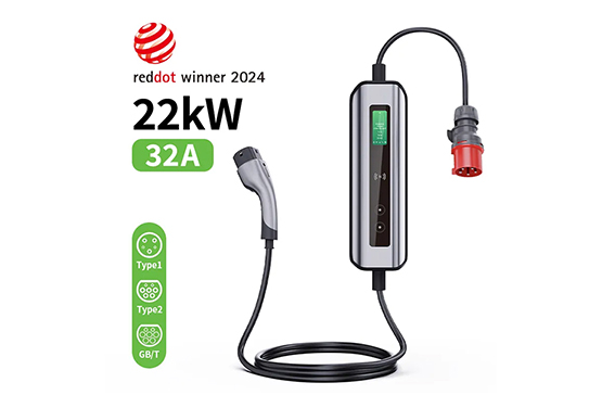J1772 Type 1 EV Charging Cable 3 Pin 8A 10A 13A IP67 Portable EV Charger