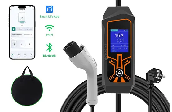 16A 3.5kW Mode 2 Home charger Type 2 EV Portable Vehicle charger