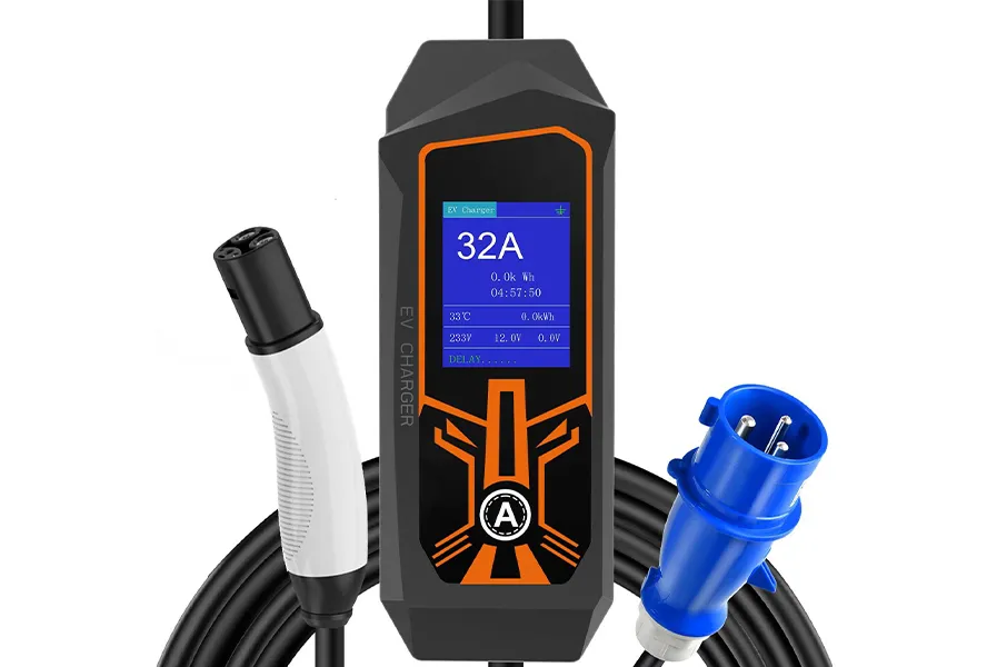 7KW Level 2 EV Charger Portable EVSE Electric car charger With NACs Plug For Tesla 1