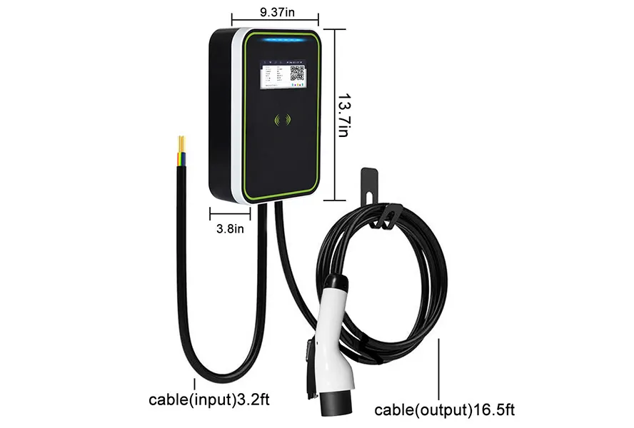 Home 7kW 11kW 22kW Wallbox Type2 1Phase 3 Phase 16A 32A RFID APP 22KW EV Charger 1