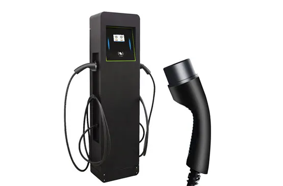 14kW 22kW 44kw AC Charging Station with Dual Cable IEC 62196-2 Type2 EV Charger