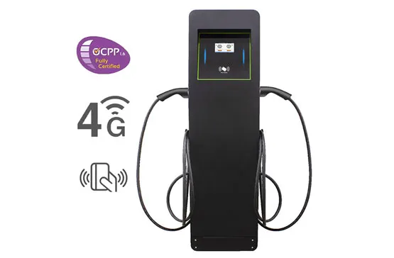 Commercial Ues 14kW 22kW 44kW Floor Standing AC EV Charger With Dual Gun