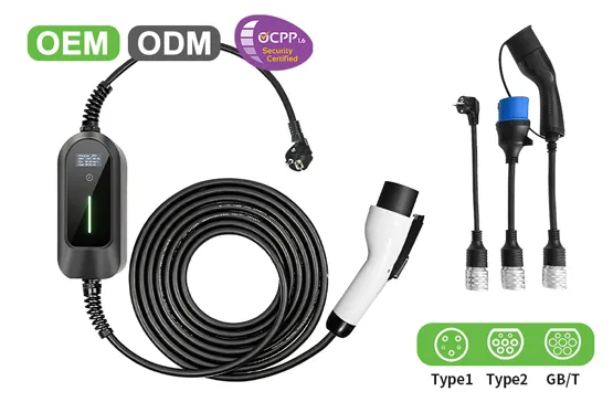 Portable 7kW 11kW Type 2 EV Charger with OCPP 1.6 Communication